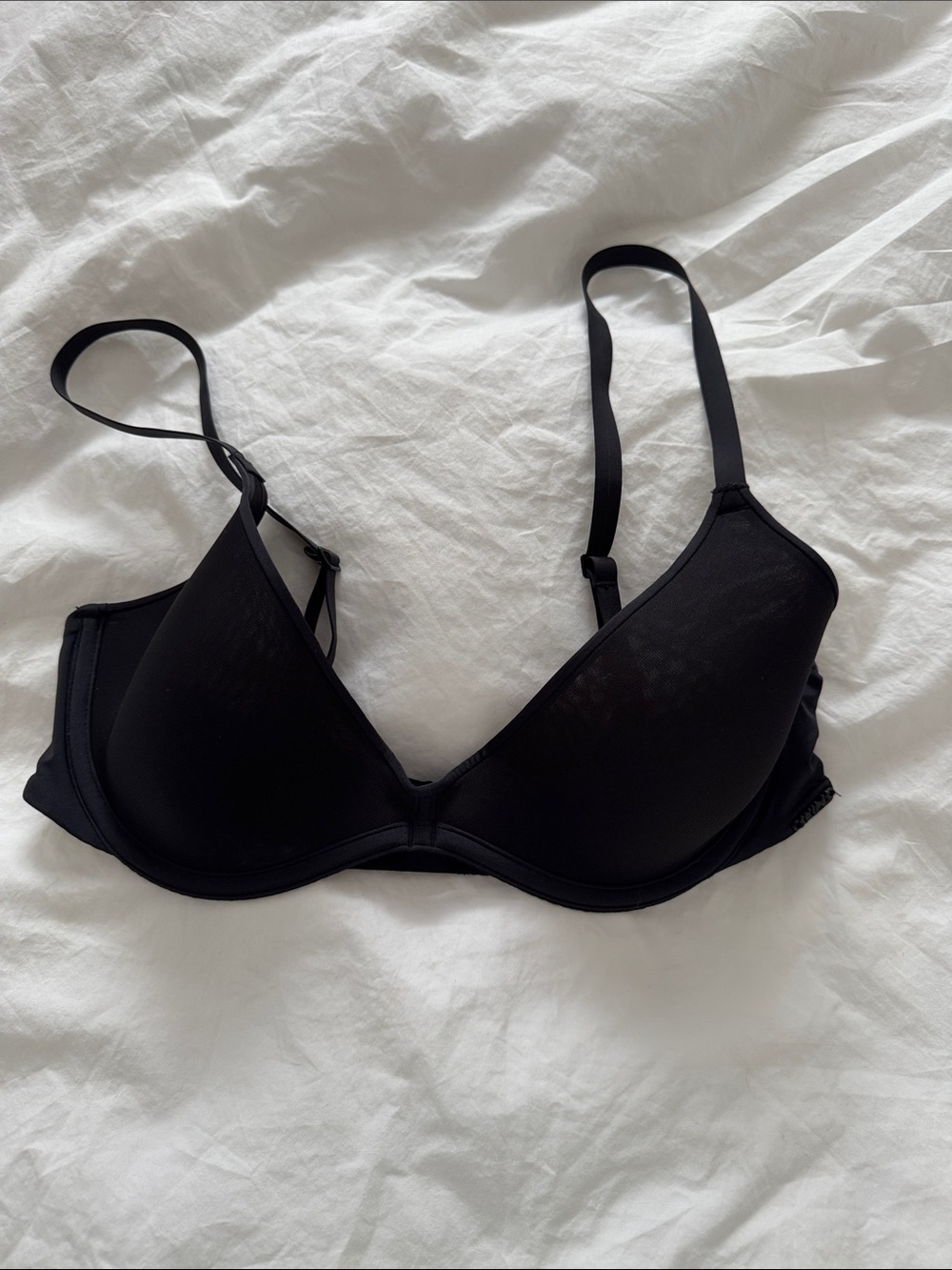 Skims Weightless Scoop Bra - Black 36B